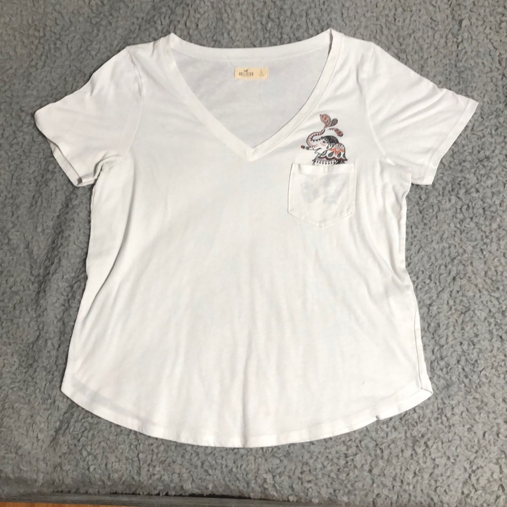 Hollister White Tee
